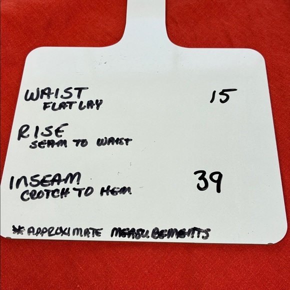 Anthropologie Tilda Linen Maxi Slip Skirt Orange/White Abstract Stretch Waist M - Picture 8 of 8